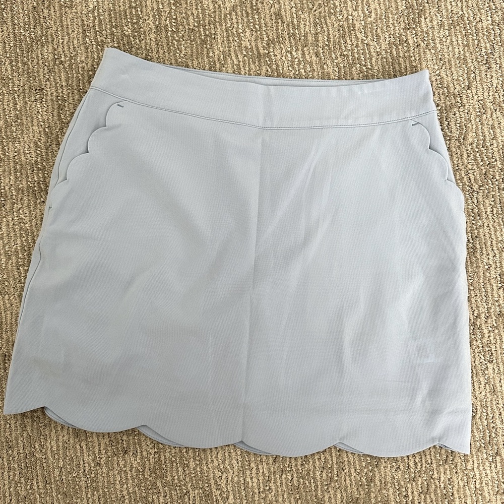 Vineyard Vines Light Blue Scalloped Skirt